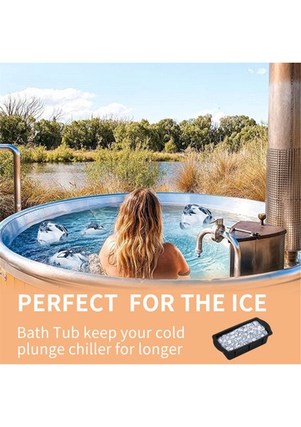 Siyah Silikon Buz Banyosu Buz Küpü Kalıbı + Kapaklı Yeniden Kullanılabilir Buz Küpü Kalıbı 4 Pound Ekstra Büyük Buz Küpü Buz Kutusu Kalıbı Yapabilir (Yurt Dışından) fiyatları