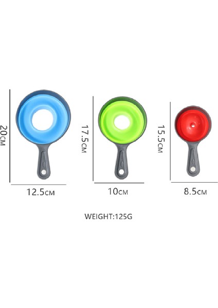 Konserve Hunileri, Gıda Sınıfı Tre Katlanabilir Huni, Reçel Için Büyük Geniş Ağızlı Huni, Şişeleri Doldurmak Için Küçük Huni (Yurt Dışından) fırsatları