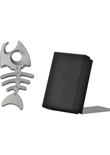 Titanyum Alaşımlı Balık Kılçığı Anahtarlık - Çok Işlevli Şişe Açacağı, Açık Hava Etkinlikleri Için Taşınabilir Kolye Hediyesi (Yurt Dışından)