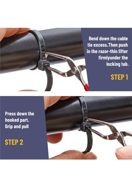 Kablo Bağı Aracı Fermuar Bağı Aracı 1 Kablo Bağı Açacağı ve 1 Saklama Kutusu Çelik Fermuar Bağı Kesme Aracı Yeniden Kullanılabilir Kablo Aracı (Yurt Dışından) modelleri