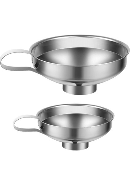 Paslanmaz Çelik Ev Tipi Geniş Ağızlı Huni Salata Sosu Büyük Çaplı Huni Reçel Huni Gümüş Beyaz (Yurt Dışından)