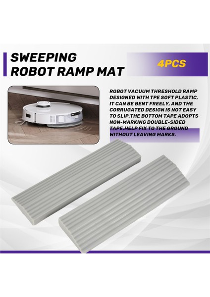 Ev Eşik Çubukları Rampa Mat Yardımcı Yardımcı Irobot Xiaomi Narwal Ecovacs Swaking Robot Vakum Süpürücü (Yurt Dışından) indirimleri