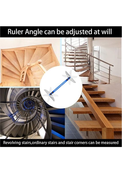 Merdiven Treads Gauge Şablon Aracı, Merdiven Jig, Ölçüm Merdiven Aracı, Merdivenler Için Raf Scribe Aracı, Alçıpan Mavisini Kesmek (Yurt Dışından) fırsatları