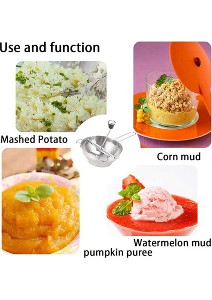 Püre Makinesi, Patates Ezici, Çelik Sebze Meyve Öğütücü Alet, Balkabağı Için Presleme Püresi, Gıda Değirmeni (Yurt Dışından) modelleri