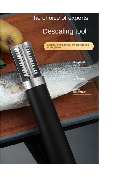 Taşınabilir Elektrikli Balık Kazıyıcı Su Geçirmez Balık Pullarını Sökücü Balık Pullarını Kazıma Aletleri Balık Pullarını Temizleyici Siyah (Yurt Dışından) fiyatları