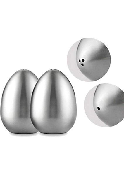 Parça Paslanmaz Çelik Biberlik Yumurta Şeklinde Tuzluk Seti Mutfak Gereçleri (Yurt Dışından) modelleri