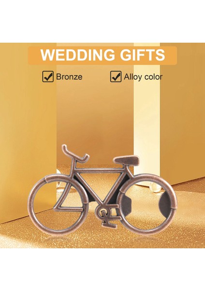 Düğün Partisi Hediyesi Için 12 Adet Bisiklet Şişe Açacağı, Metal Bira Şişe Açacağı Parti Hediyeleri (Antik Bronz) (Yurt Dışından) fırsatları