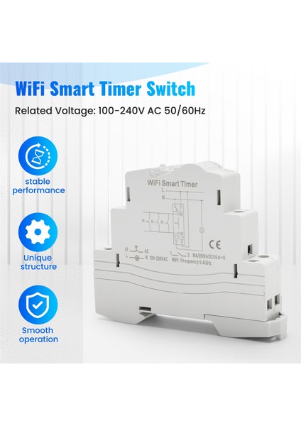 Sınotımer TM609 Wifi Akıllı Zamanlayıcı Anahtarı Tuya App Uzaktan Kumanda Kablosuz Geri Sayım Zaman Anahtarı Ev Merdiven Lambası 220V 110V (Yurt Dışından) fırsatları