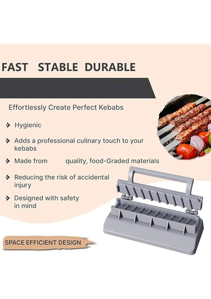 Büyük Kebap Makinesi Presi, Gri Plastik Kebap, Manuel Kebap Kalıbı, Köfte Kebapınız Için Kebap Makinesi Barbekü Şişleri (Yurt Dışından) fiyatları