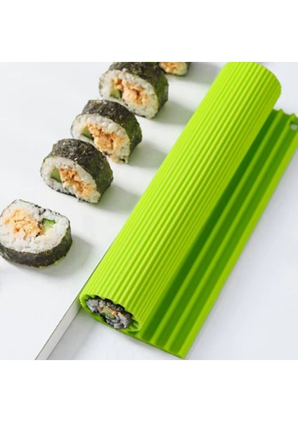 Silikon El Rulosu Suşi Perde Taklit Japon Suşi Rulo Aleti Kolay Temizlenir Küflenmez Suşi Matı Yeşil (Yurt Dışından) fırsatları