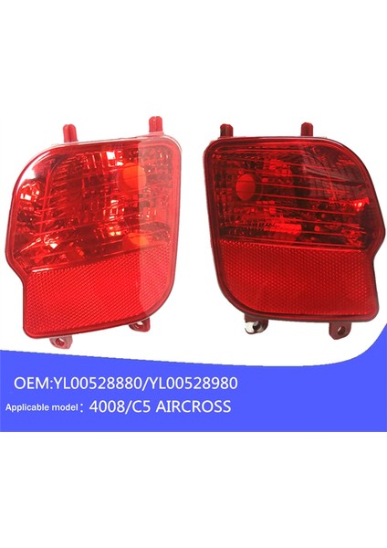 YL00528880 YL00528980 Peugeot Için Arka Sis Lambası 3008 4008 P84 Citroen C5 Aircross Arka Tampon Reflektörü (Yurt Dışından) fiyatları