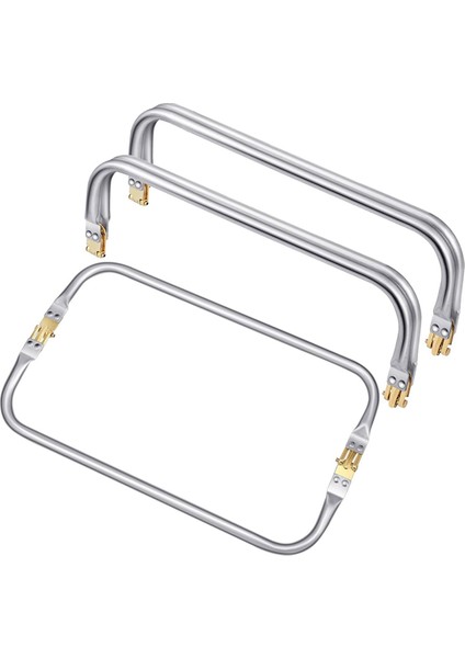 12 Inç Çanta Çerçevesi Dikdörtgen Kilit Çerçevesi Öpücük Kilit Tokalı Çanta Çerçevesi Donanım Yedekleri Çanta Kapatma 4 Adet (Yurt Dışından)