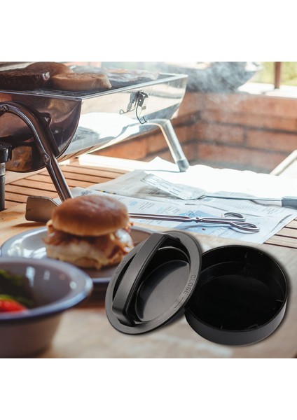 3'ü 1 Arada Burger Presi, 120 Parçalı Yapışmaz Burger Kağıdı Kaydırıcılı Köfte Doldurma Makinesi, Dana Burger Presi - Siyah (Yurt Dışından) modelleri
