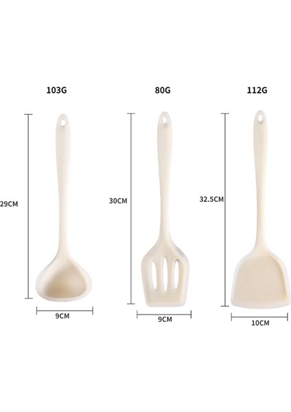 Parça Yapışmaz Silikon Mutfak Gereçleri Seti Pişirme ve Fırınlama Için Tencere Spatula Mutfak Çok Amaçlı Pişirme Gereçleri (Yurt Dışından) modelleri
