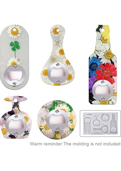 Paslanmaz Çelik Şişe Açacağı Ek Parçaları Donanımı, Şişe Açacağı Reçine Döküm Kalıpları Için Metal Ek Parça Kiti, Kendin Yap (Yurt Dışından) modelleri