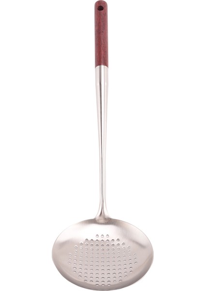 Wok Spatula ve Kepçe, Kepçe Alet Seti, Wok Için 17 Inç Spatula, 304 Paslanmaz Çelik Wok Spatula (Yurt Dışından)