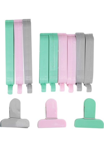 12 Adet Sızdırmazlık Cipsi Gıda Poşeti Saklama Klipsleri Renkli Atıştırmalık ve Çay Poşetleri Sandviç Mutfak Klipsleri Patates Cipsi Sağlam (Yurt Dışından) fiyatları