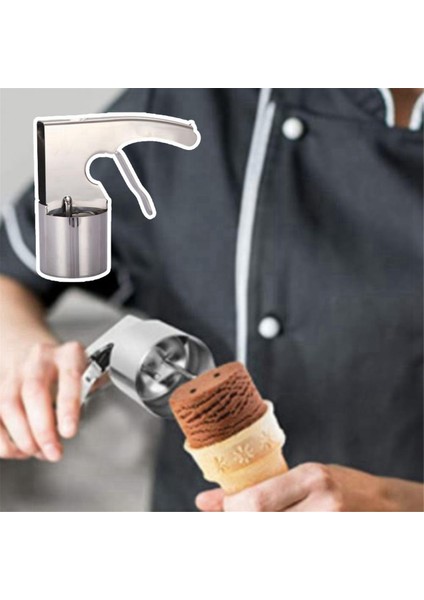 Büyük Hacimli Dondurma Servis Aracı Paslanmaz Çelik Tetikli Dondurma Kepçesi Kolay Temizlenebilir Kepçe Mutfak Gereçleri (Yurt Dışından) indirimleri