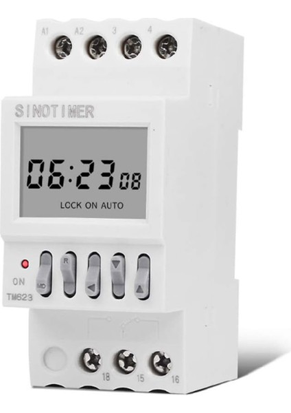 Güç Zaman Kontrol Anahtarı Geri Sayım Akıllı Anahtar Zamanlayıcı 16 Açık 16 Kapalı Ray Montajı 220V (Yurt Dışından)