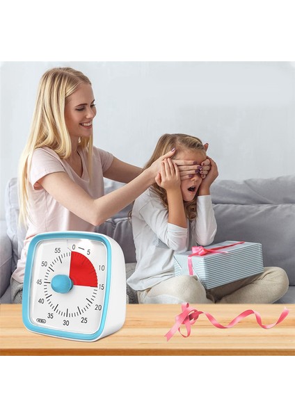 Gece Işıklı Görsel Zamanlayıcı, Çocuklar ve Yetişkinler Için 60 Dakikalık Geri Sayım Zamanlayıcısı, Zaman Yönetimi Aracı (Mavi) (Yurt Dışından) fırsatları