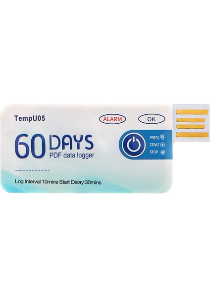 TEMPU05 1pcs Sıcaklık Veri Logger 60 Günlük Tek Kullanım Sıcaklık Analizörü Pdf Raporu USB Sıcaklık Günlüğü (Yurt Dışından) fırsatları