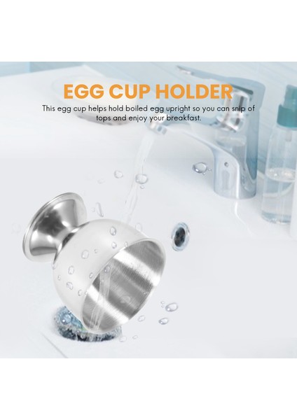 Yumurta Kabı, Yumurta Tepsisi Paslanmaz Çelik Yumuşak Haşlanmış Yumurta Kabı Tutucu Standı Bulaşık Makinesinde Yıkanabilir (4 Paket) (Yurt Dışından) indirimleri