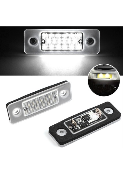 2pcs LED Plaka Numarası Işıklar Lamba Hatası Volvo C30 2008-2013 Beyaz LED Araba Lambası 31213991 (Yurt Dışından) indirimleri
