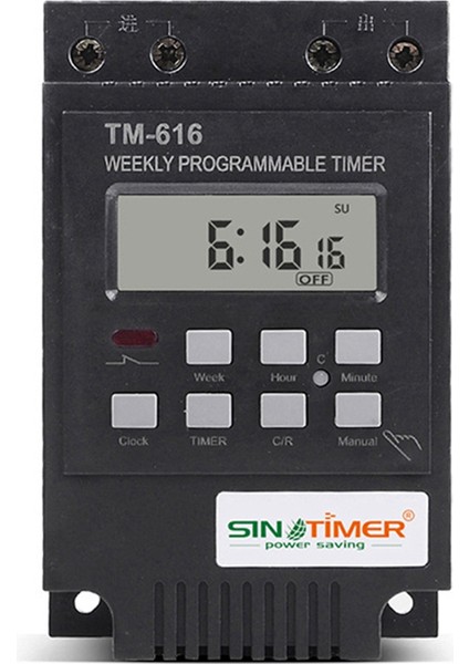 Sınotımer TM616B-4 Zaman Kontrol Anahtarı Akıllı Anahtar Zamanlayıcı Sokak Lambası Güç Zamanlama Anahtarı 30A (Yurt Dışından)