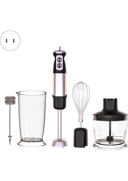 Daldırma El Blenderi 5'i 1 Arada 600W Elektrikli Blender El Tipi Çubuk Mikser Emülsiyon Blenderlar Mutfak Smoothie'si Için Abd Fişi (Yurt Dışından) modelleri