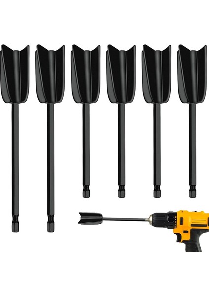 6 Adet Matkap Karıştırıcı Ataşmanı, Karıştırıcı Matkap Ataşmanı Reçine Karıştırıcı Kürekleri Epoksi Karıştırıcı Ataşmanı Boya Karıştırıcısı (Yurt Dışından) fiyatları
