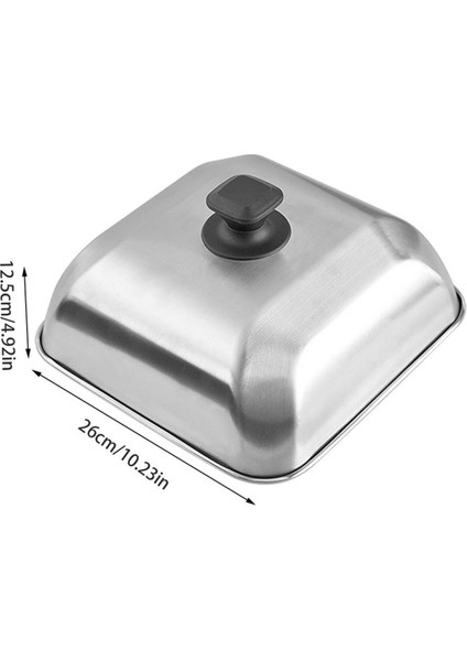 Yuvarlak Hamburger Kapağı Paslanmaz Çelik Izgara Kubbe Kapağı Peynir Eritme Kubbe Izgara Biftek Barbekü Piknik Aksesuarları (Yurt Dışından) fiyatları