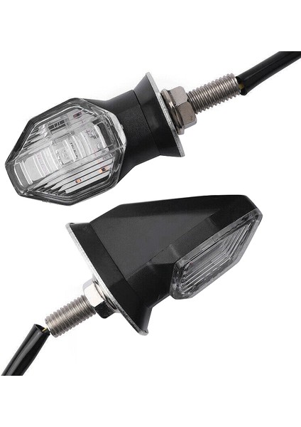 2pcs Evrensel Motosiklet Dönüş Sinyal Göstergesi Işık Lamba Ampulleri Siyah Amber 12V (Yurt Dışından) fırsatları