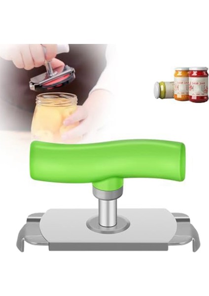 Zayıf Eller Için Kavanoz Açacağı Kolay Açılır Ayarlanabilir Tutacaklı Kavanoz Açacağı, Yaşlılar Için Paslanmaz Çelik Konserve Açacağı Şişe Teneke Kapağı (Yurt Dışından)