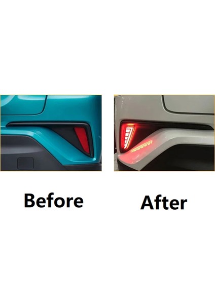 LED Reflektör Lambası Arka Sis Lambası Arka Toyota C-Hr Chr 2017-2022 Aksesuarlar Için Işık Fren Işığı (Yurt Dışından) fırsatları