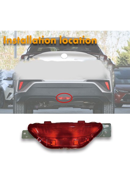 Araba Arka Tampon Orta Sisli Sis Park Yeri Uyarı Yansıtıcı Arka Lambalar Toyota Için Ampul Olmadan Chr Chr 2018-2019 (Yurt Dışından) fiyatları