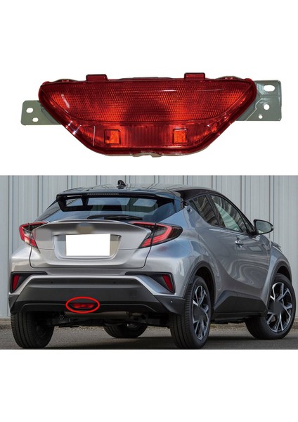 Araba Arka Tampon Orta Sisli Sis Park Yeri Uyarı Yansıtıcı Arka Lambalar Toyota Için Ampul Olmadan Chr Chr 2018-2019 (Yurt Dışından) modelleri