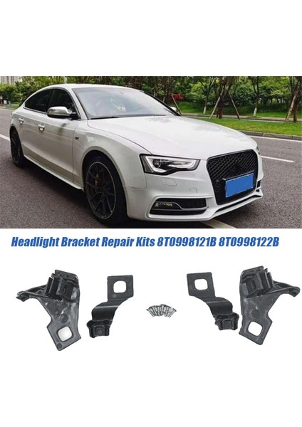 Sol Far Mahkeme Braketi Onarım Kitleri 8T0998121B Audi A4 S4 Rs4 A5 S5 Rs5 10-16 Kafa Işığı Sabit Pençe Tutucu (Yurt Dışından) fırsatları