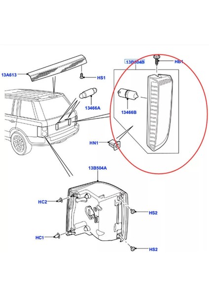1paır Arka Bagate Ters Rover Ranger Rover L322 02-12 XFD000053/XFD000043 Plasya Playa Lavaşı (Yurt Dışından) fırsatları