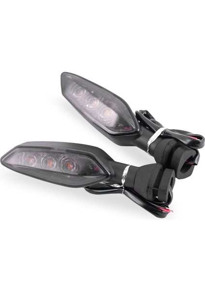 Motosiklet Füme Siyah LED Dönüş Sinyali Ducati Monster 659 696 Hipermotard 899 Panigale 1299 2008-2020 (Yurt Dışından)