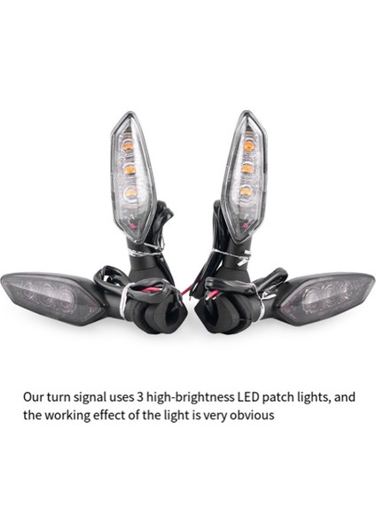 Motosiklet Füme Siyah LED Dönüş Sinyali Ducati Monster 659 696 Hipermotard 899 Panigale 1299 2008-2020 (Yurt Dışından) fiyatları