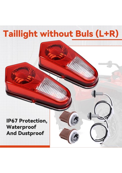 Polaris Sportsman Için 500-800 2005-2013 Çift LED Atv Fren Kuyruk Lambaları (Yurt Dışından) fırsatları