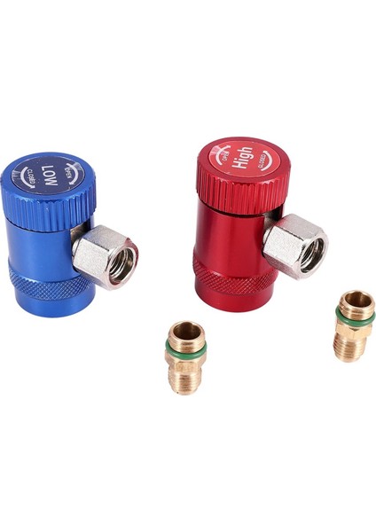 Araç Ac Yüksek/düşük Yan R1234YF Hızlı Kuplörler Adaptörler Dönüşüm Kiti Manuel Kuplörler (Yurt Dışından) fırsatları