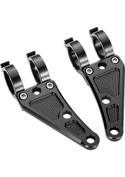 41MM Motosiklet Far Montaj Braketi Cnc Alüminyum Alaşım Siyah Honda Yamaha Suzuki Çatal Tüpleri M10 Cıvata Deliği (Yurt Dışından)