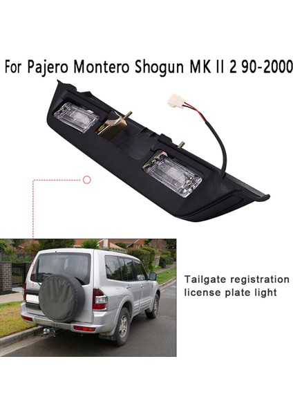 Plaka Işık Kuyruk Kapısı Kapısı Kayıt Mitsubishi Pajero Montero Shogun Mk Iı 2 90-2000 (Yurt Dışından) indirimleri