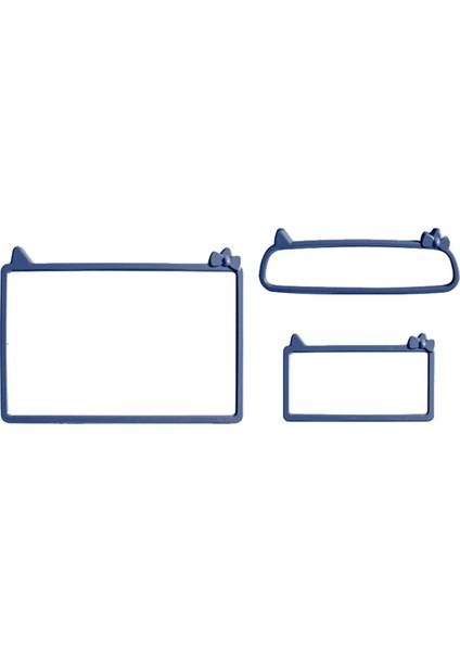 3pcs Mavi Araba Enstrümanı + Navigasyon Ekranı + Iç Ayna Koruyucu Çerçeve Byd Yunus Mini / Byd Seagull Için (Yurt Dışından)