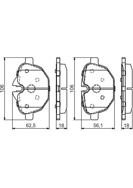 670385 - Fren Balatası Arka Bmw F10 F11 G30