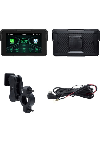 5 Inç Taşınabilir Dijital Motosiklet Gösterge Tablosu Motosiklet Navigasyon Ekran Kablosuz Carplay Moto Android Otomatik (Yurt Dışından) fiyatları