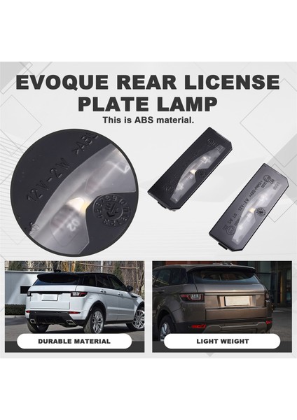 LR025837 2pcs Land Rover Evoque Için Araç Arka Plaka Lambası L538 2011-2018 (Yurt Dışından) indirimleri