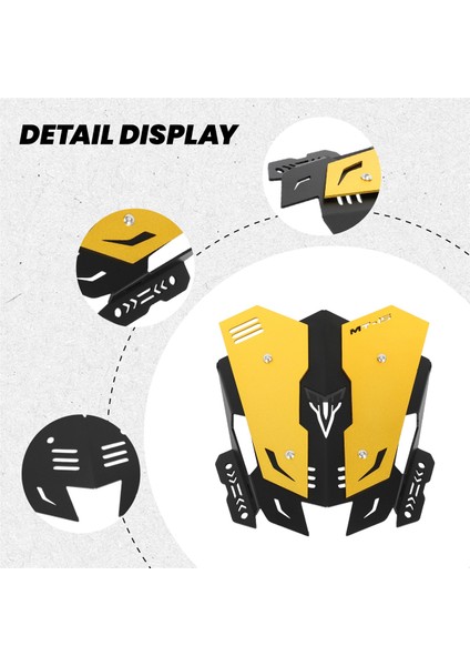 Yamaha MT15 mt 15 2018-2020 Motosiklet Ön Cam Cam Kiti Deflektör Aksesuarları, Altın (Yurt Dışından) indirimleri