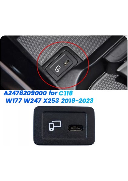 Mercedes-Benz Için Car USB Şarj Port Modülü A2478209000 W177 W247 X253 2019-2023 Tip-C Hub Multimedya Ünitesi (Yurt Dışından) fırsatları
